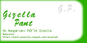 gizella pant business card